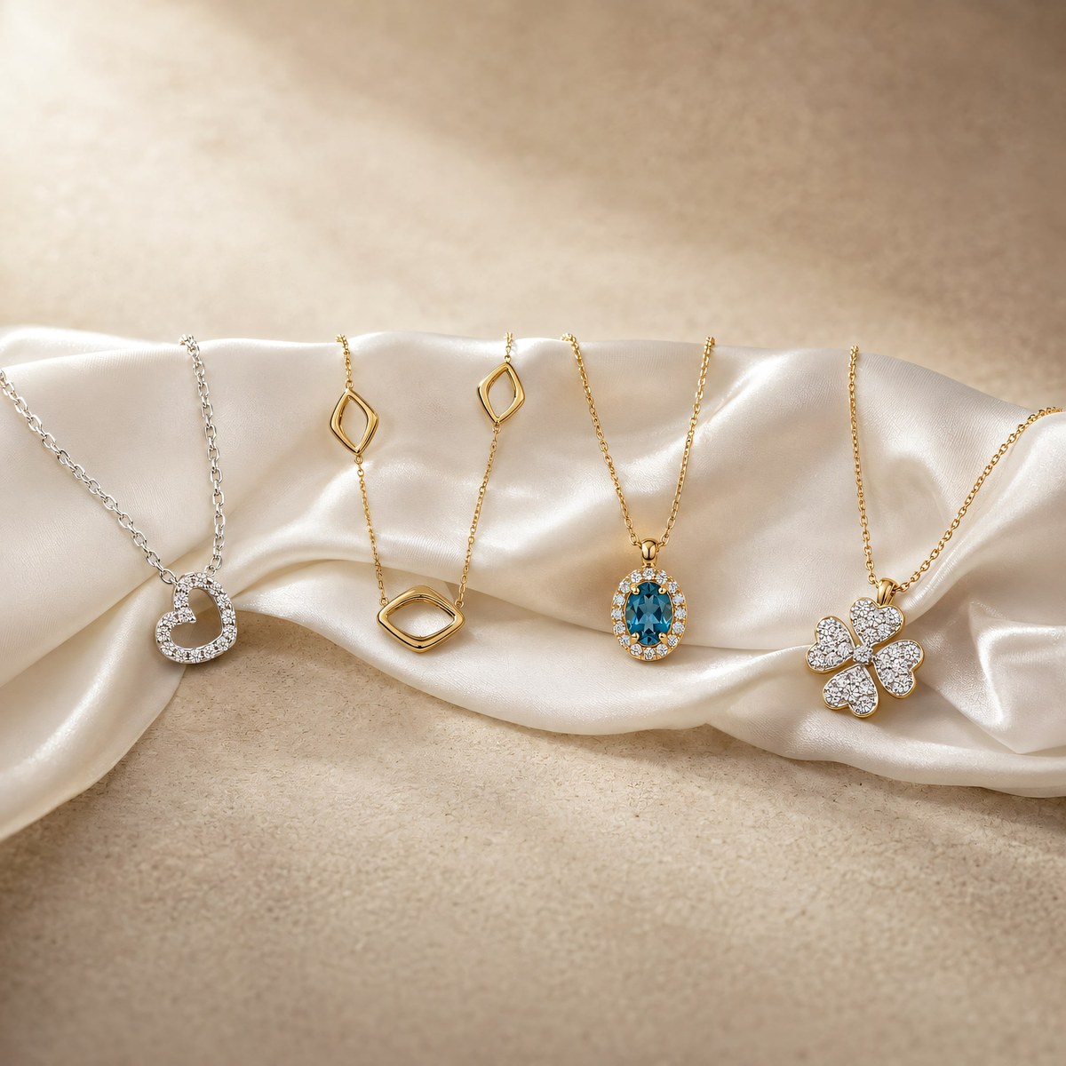 Anhänger in 585er Gold und 925er Silber
